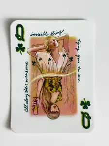 Bri Bowers - Queen of Clubs Taylor Playing Card Sticker