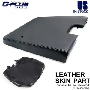 Fit For 07-13 Silverado Tahoe Sierra Leather Center Console Lid Armrest Cover G-PLUS