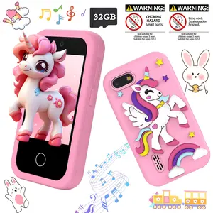 2026 Upgraded Kids Toy Phone with 2.8" HD Touchscreen, Dual Camera & Video Recorder, 20+ Learning Games, Multilingual Educational Toddler Phone, Silicone Case, Long Battery Life Gift for Boys Girls Age 3-10