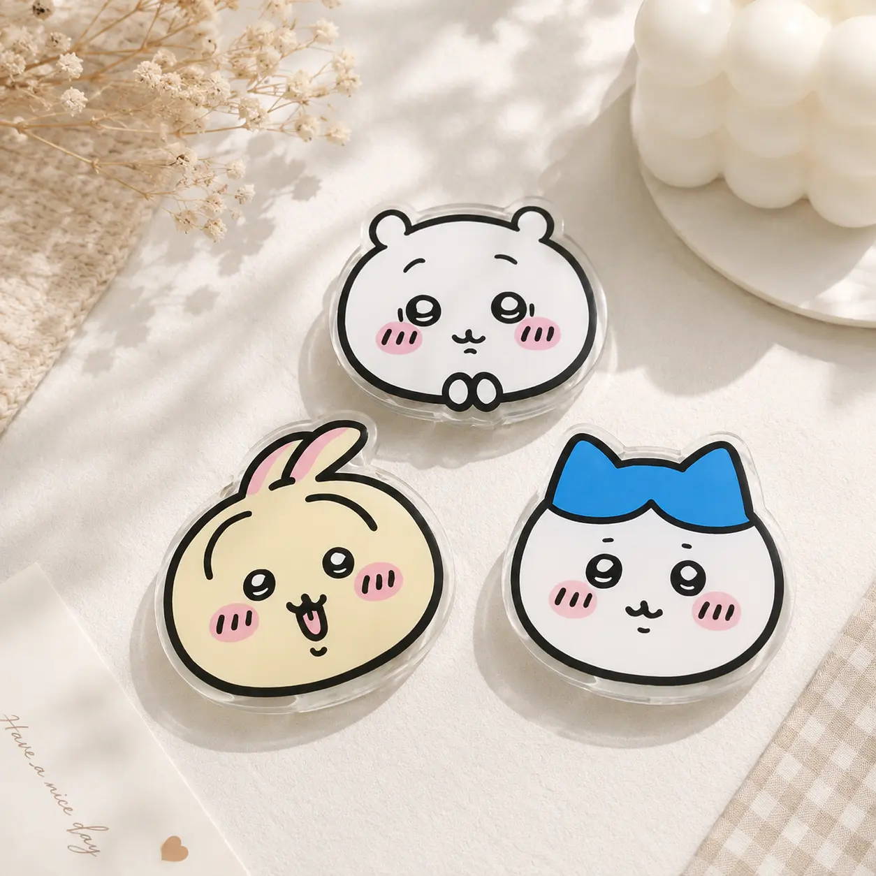 Chiikawa Friends Magnetic Phone Grip Collection Kawaii Anime Phone Holder Cute Gift Acrylic Android