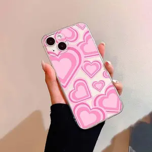 Heart Pattern Phone Case, Anti-drop Cellphone Protective Case, Total Protective Shockproof Mobile Phone Cover for iPhone 11 12 13 14 15 16 Pro Max/Pro/Plus