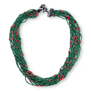 Colleen Lopez Gemstone Bead 18-Strand Cord Necklace