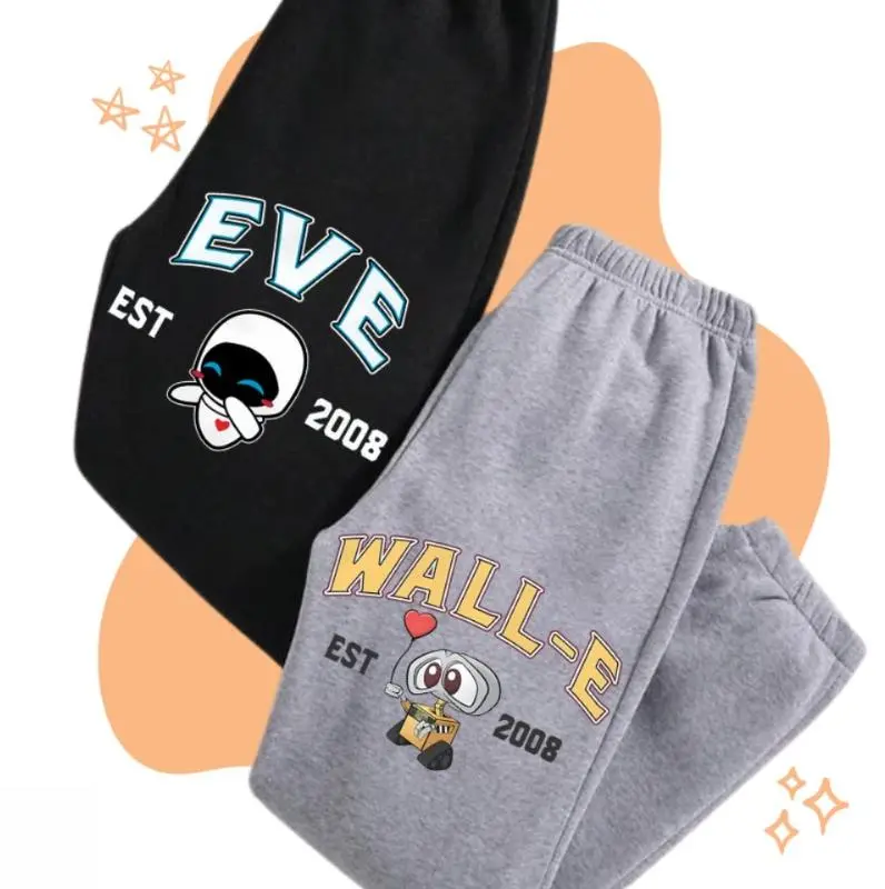 Matching Couple Eveee and WallE Sweatpants Unisex, Unisex Sweatpants, Soft Cozy Joggers, Casual Everyday Wear