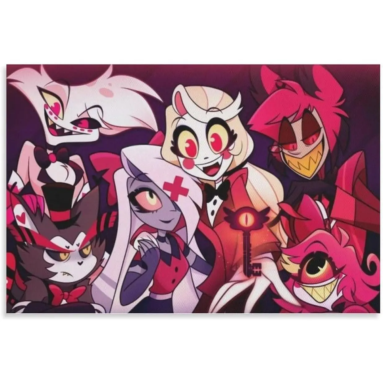 Hazbin Hotel Poster Anime Cartoon Poster 19For Living Room Decor Aesthetic Vintage Posters & PrintsUnframe-style 08x12inch(20x30cm) - Farmhouse Canvas Poster Decoration Photo Wall Ornaments Artistic