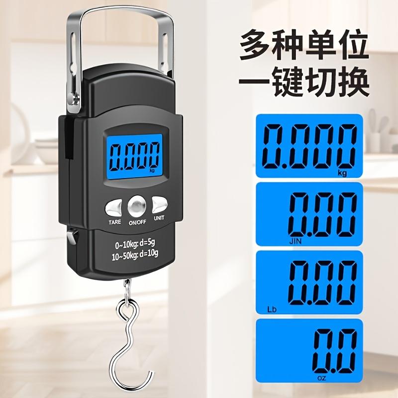 1 Unit High-precision Handheld Electronic Scale, Household Compact Portable Spring Balance, Small Luggage Hook Hand-held Hanging Scale, Fish Weighing Tool