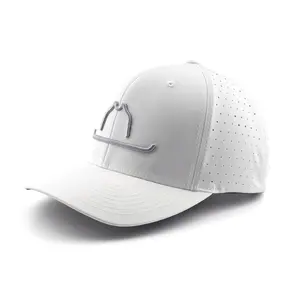 "HAT" Performance White with Silver