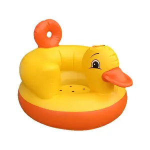 Baby Inflatable Duck Learning Seat, Multifunctional Bb Feeding Chair, Portable Thick Sofa, Comfortable Baby Dining Chair, Baby Furniture