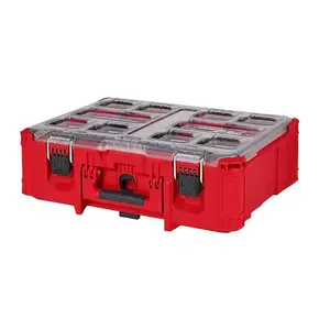 Milwaukee PACKOUT 20 in. Deep Small Parts Organizer with 6 Compartments and Quick Adjust Dividers