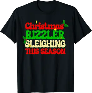 Christmas Rizzler Sleighing This Season Rizzmas Brainrot T-Shirt - Luismrid Shop 51B0DLXYGRYH