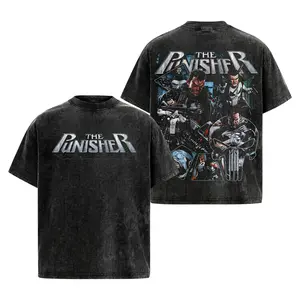 Frank Castle Premium Washed T-Shirt V1 , The Punisher Fans T-Shirt, Punisher Fans Club T-Shirt, Dark Superhero T-Shirt, Comic Book Fans T-Shirt, Superhero Graphic Tee.