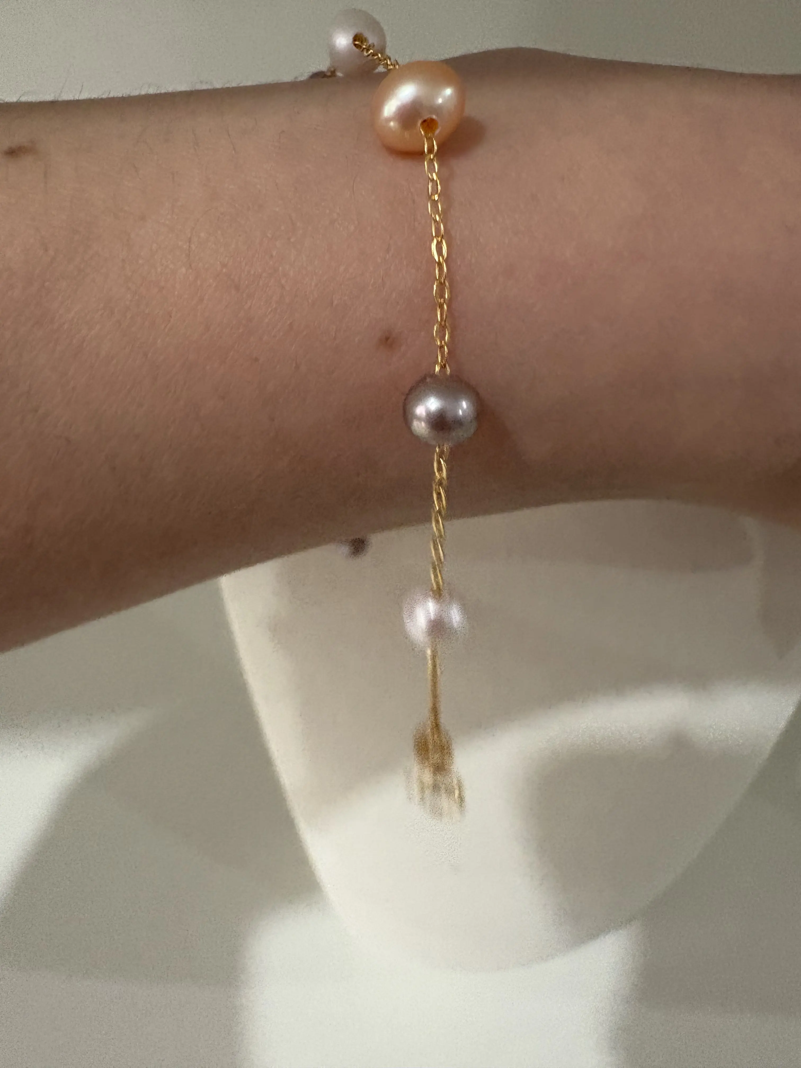 BA-10 5–6 mm Star Candy Pearl Bracelet