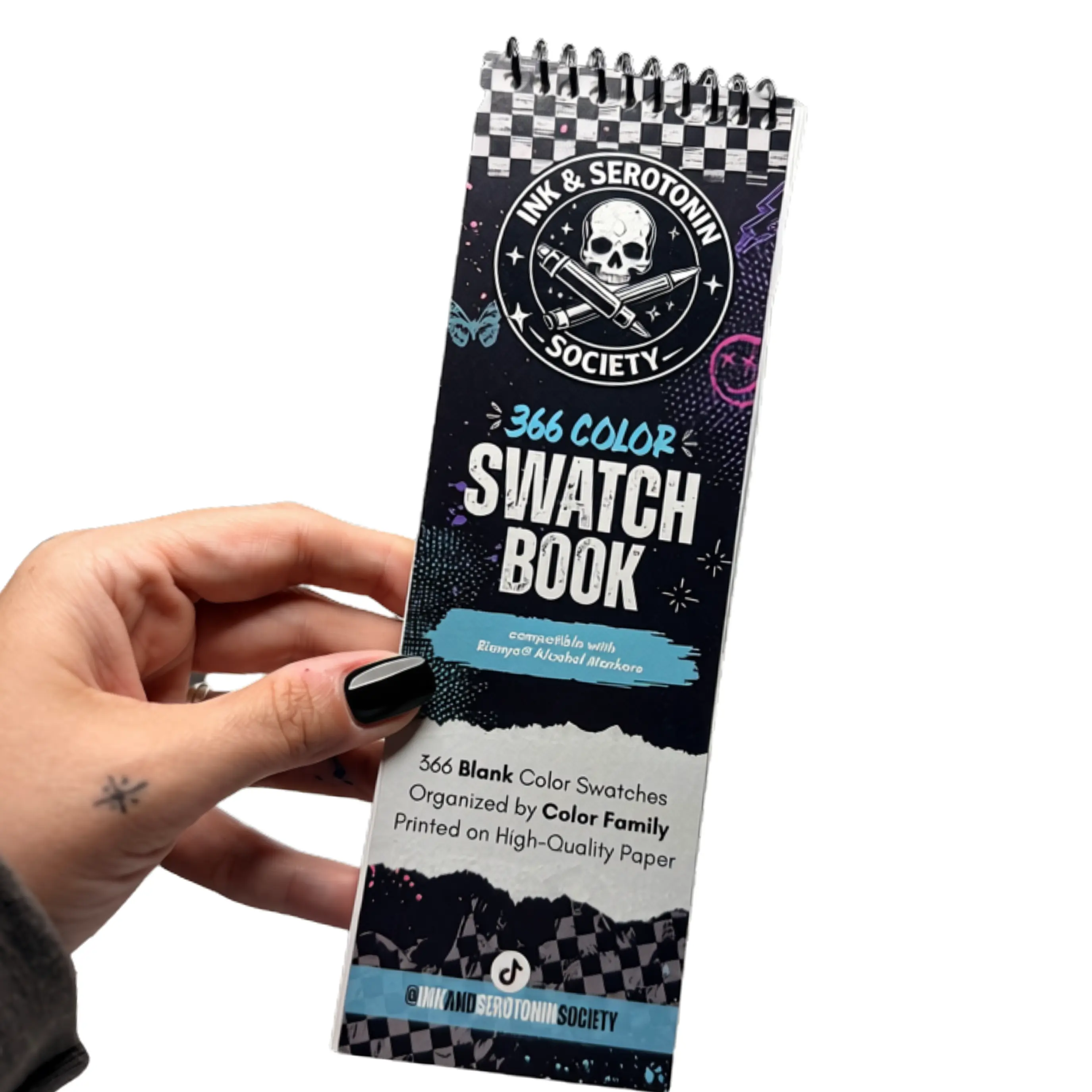 366 Alcohol Marker Swatch Book - 366 Blank Swatches for Bianyo Markers High-Quality Paper Compact Storage Organized Creativity