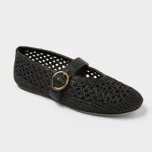 Women's Sia Knit Woven Mary Jane Flats - Universal Thread