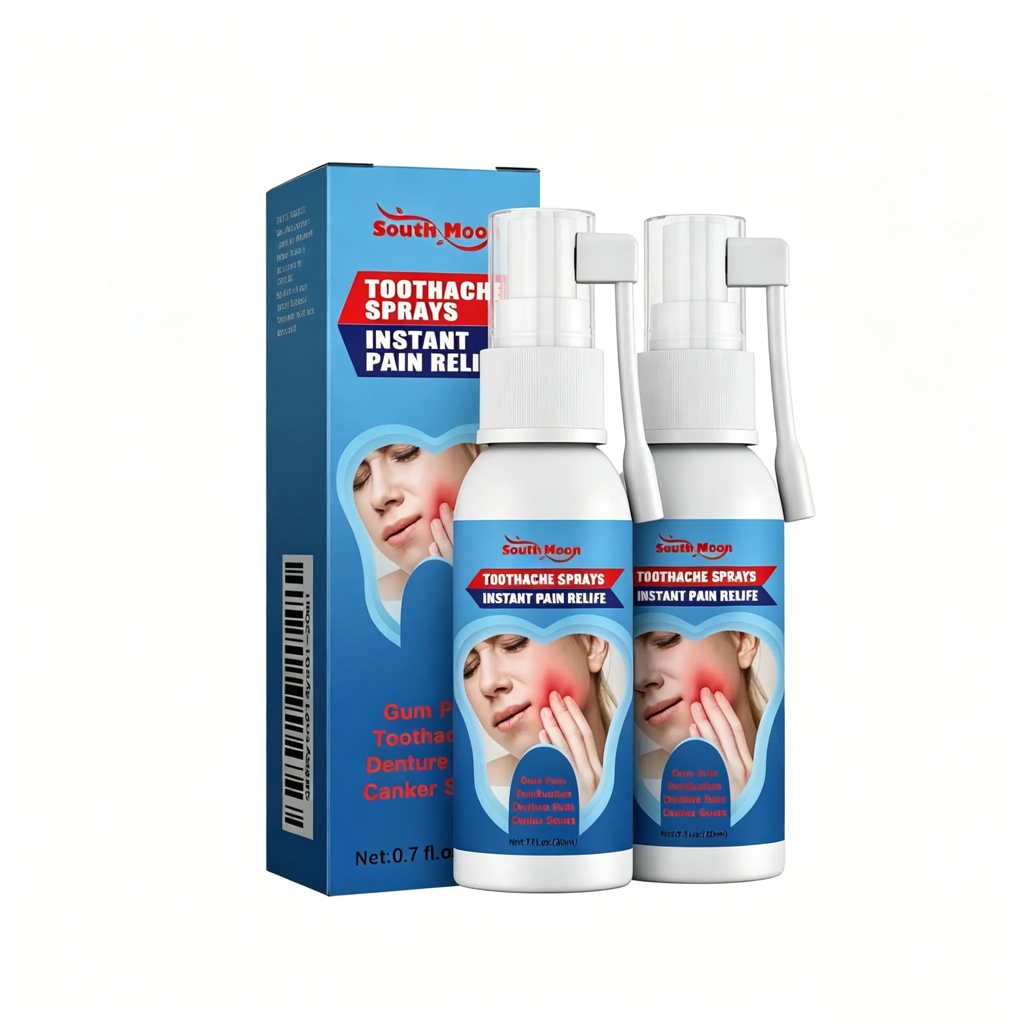 Mild Soothing Oral Care Spray, Fast Absorbing Quick-Acting Toothache Relief, Effectively Care Against Tooth Decay, Calm & Reduce Gum Swelling, Comfortable Gentle Formula for Daily Oral Care