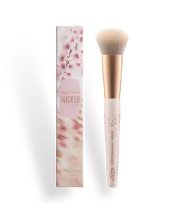 r.e.m. beauty x Wicked: For Good Cherry Blossom Blush Brush - soft, flexible, vegan bristles, blends color flawlessly, contours and highlights