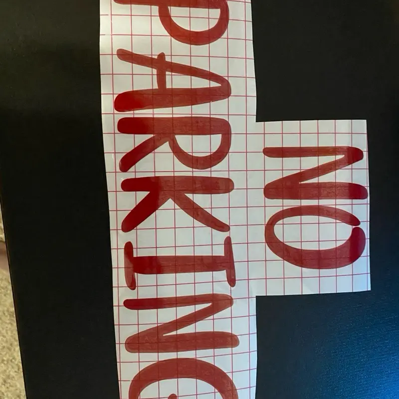 No parking sticker No parking sticker