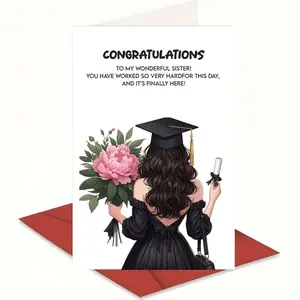 To My Sister: The Graduation Greeting Card That Will Make Her Cry Happy Tears! 🎓✨ Limited Edition Class of 2026 Keepset Congratulations Card
