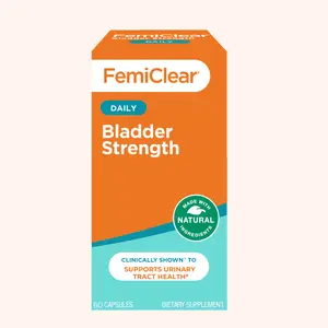 FemiClear Bladder Strength Supplement | Bladder Control & Wellness | 60 Capsules, 30 Day Supply | Made with Natural Ingredients | For women & men