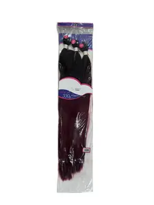Brazilian 3X Yaki Synthetic Hair Bundles 330g with Closure for Easy Maintenance and Versatile Styling