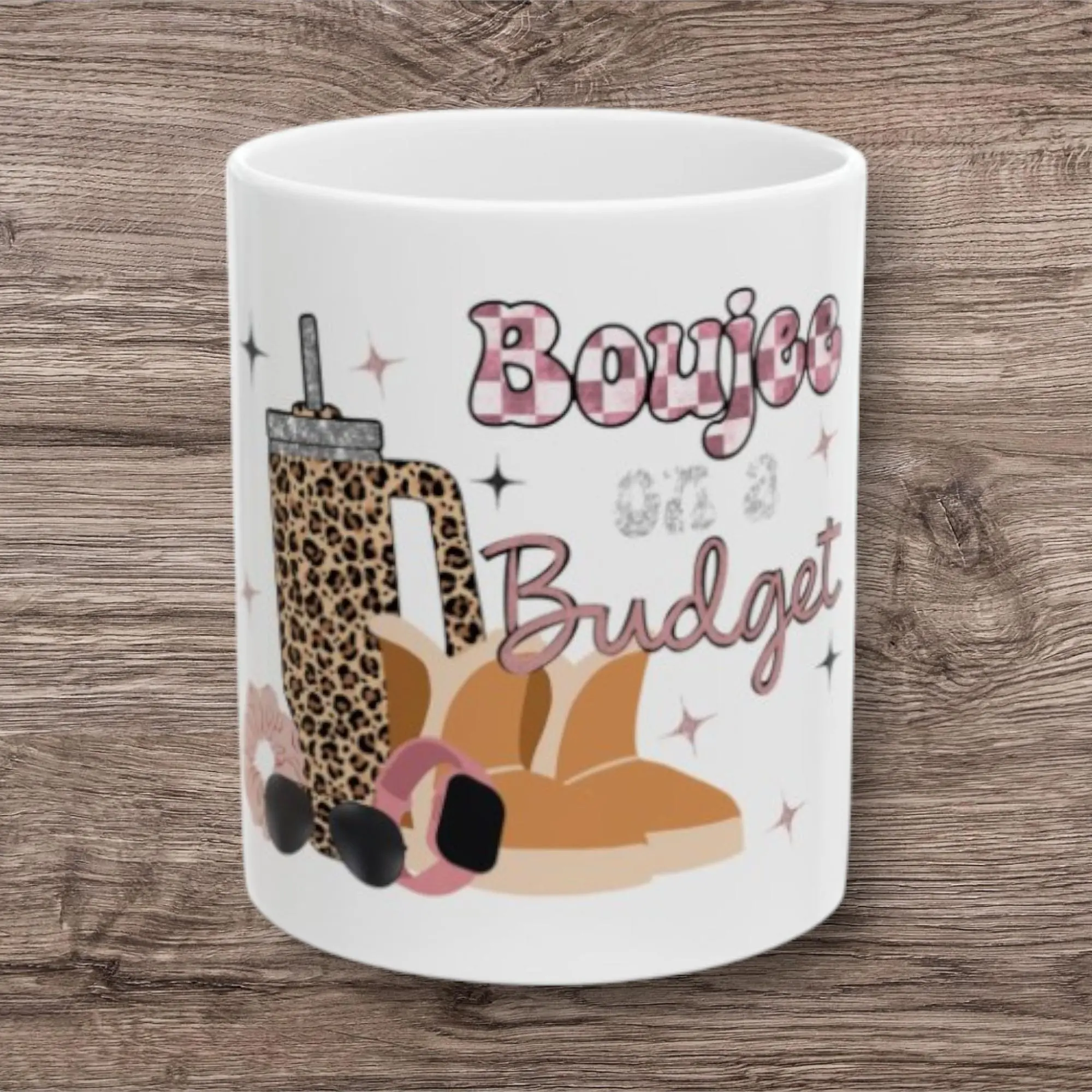 Boujee Brew Mug, Boujee, Coffee, Fashion, Style, Coffee/Tea Mug (11oz, 15oz) Cup Ceramic Customized