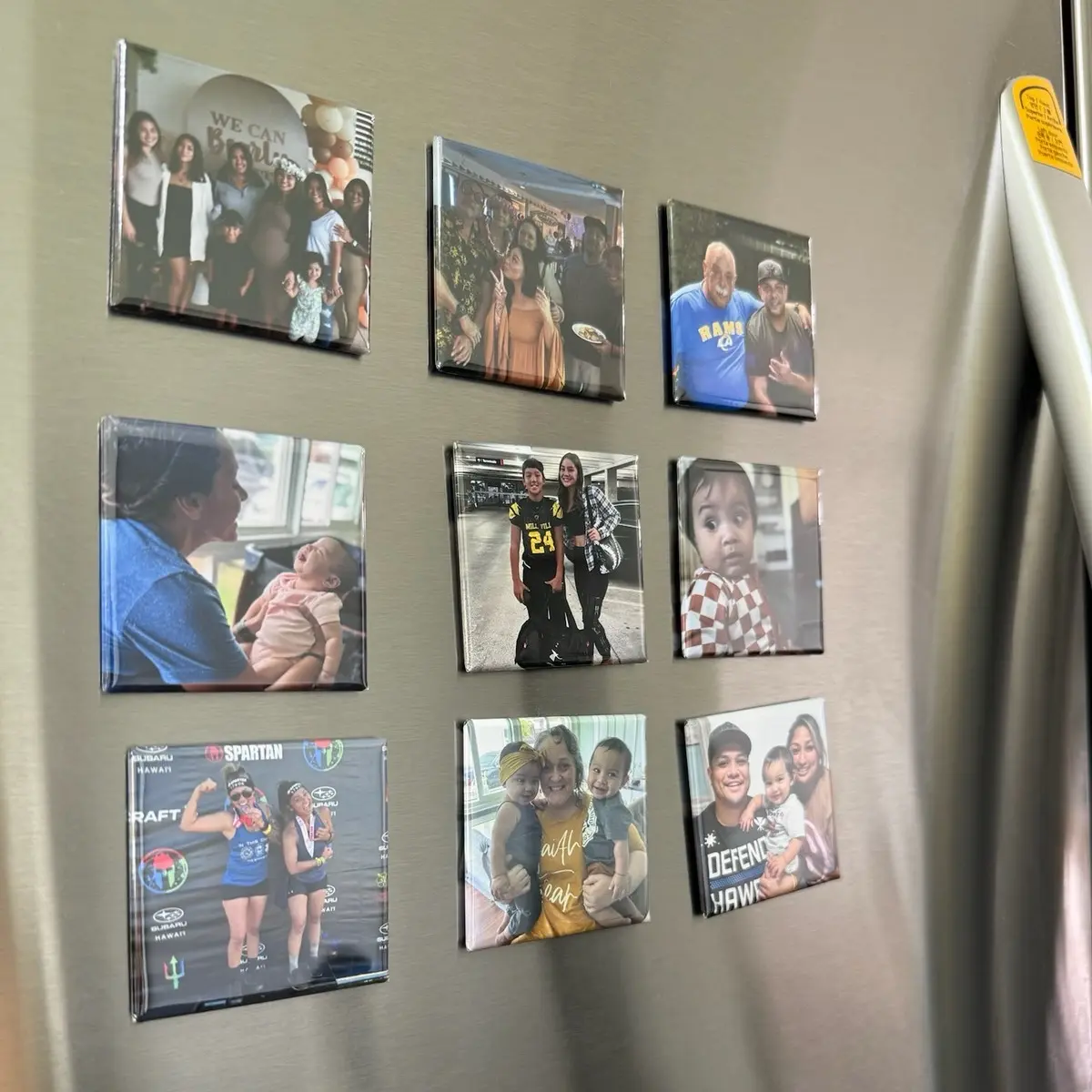 9- Custom 2x2 Square Photo Magnets