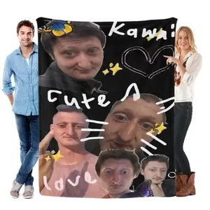 Daniel Larson  Comfortable  Fun-patterned Flannel Blanket  Soft and Skin-Friendly  Warmth-Resistant  Home Decor for Sofa Beds  Perfect Gift for Family and Friends  Suitable for Both Home and Outdoor Camping Scenarios