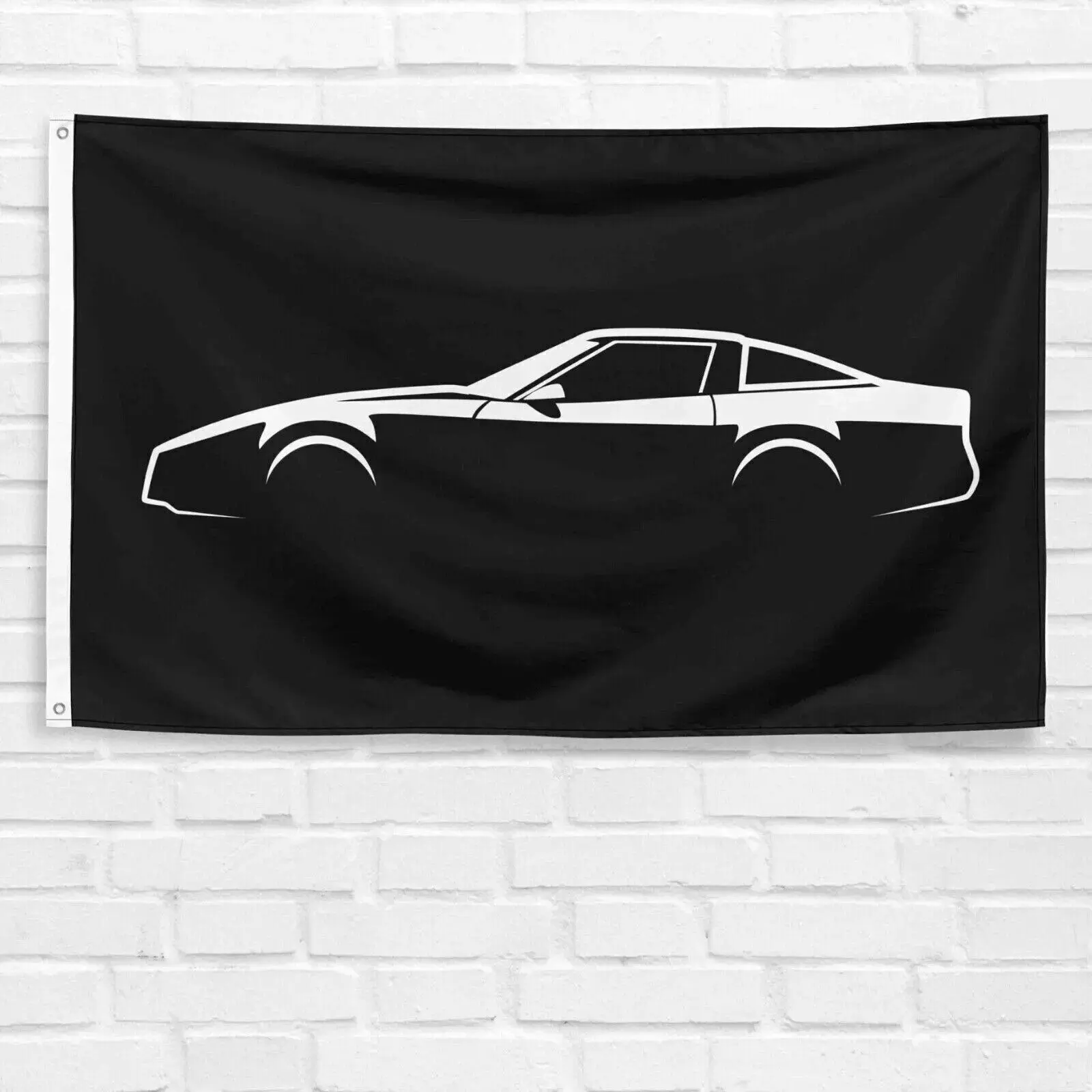 Unbranded & Handmade 3x5 ft Polyester Banner - Home Supplies Decor, Corvette C4 Enthusiast Gift, Dad Birthday Present, Polyester Fabric, Grandpa, Single Sided