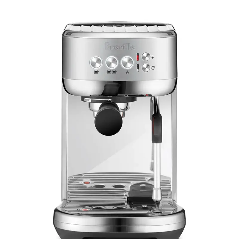 Breville Bambino Plus Espresso Machine BES500BSS Brushed Stainless Steel with Modern Design and Control Panels