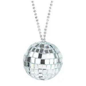 Disco Ball Mirror Ball Necklace