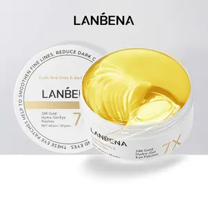 LANBENA Under Eye Patches for Dark Circles and Puffy Eyes, Cooling Eye Masks  with Niacinamide Hydra-Gel Collagen-30 Pairs Soothing Skin Care