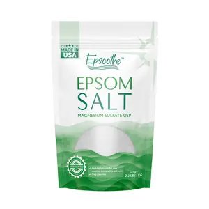 LA SALT CO Epsoothe Epsom Salt 2.2 lb USP Pharmaceutical Grade Magnesium Sulfate Soak for Relaxation & Self-Care Made in USA