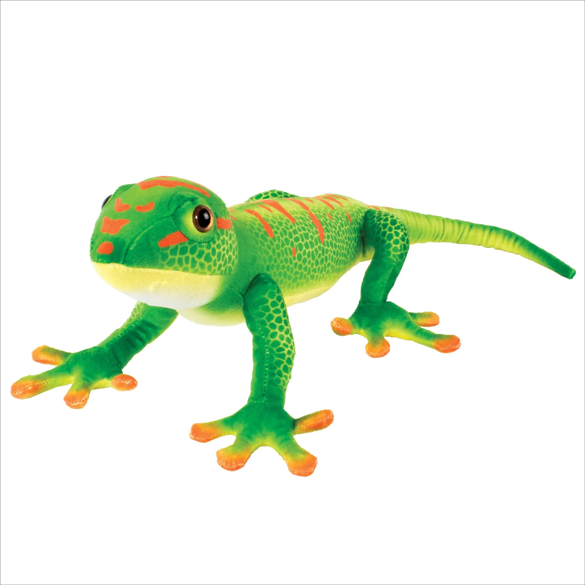 Real Planet™ Green Gecko Realistic Plush Stuffed Animal