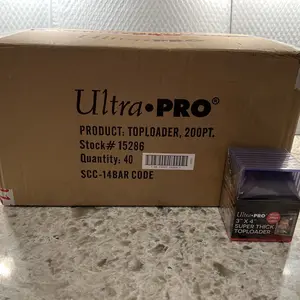 Ultra Pro 200pt 3X4 Super Thick Toploaders CASE of 40 Packs of 10, 400 total