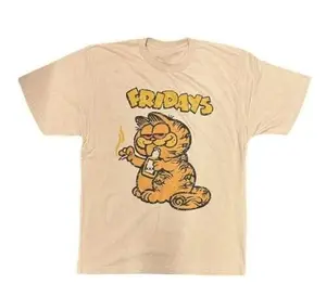 Garfield T-shirt Fridays Cartoon Cat Big Face Tee Shirt Vintage Style, Shirt for women