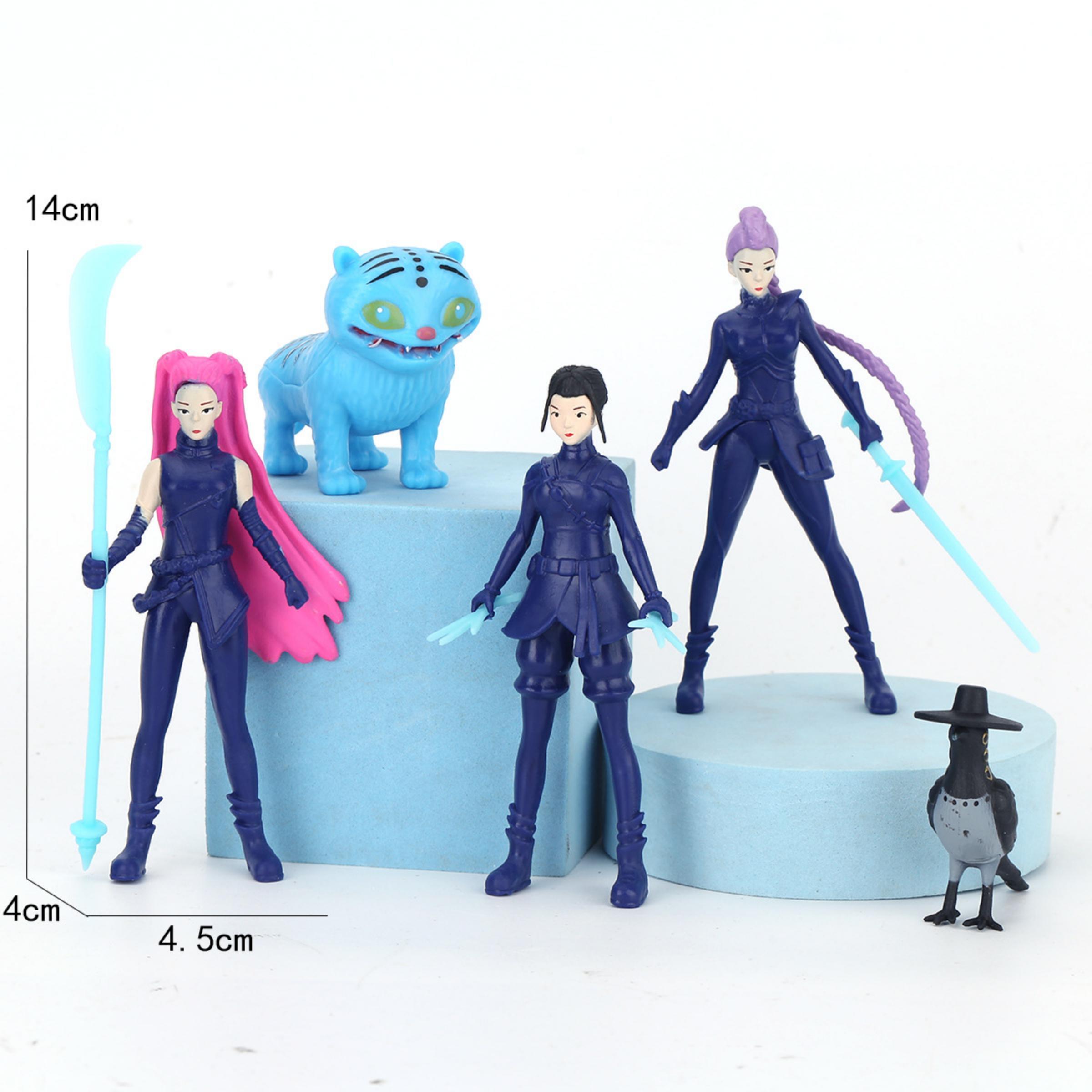 Witch Hunter Coven Collectible Figurine Set, Chibi Big Head PVC Action Figures, KPop Demon Hunters Lumi Mira Zoe Blind Box Toys, Desktop Decor Statues, Ideal Christmas Birthday Gift for K-POP Fans & Professional Collectors