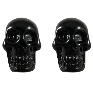 Skull Stud Black Earring