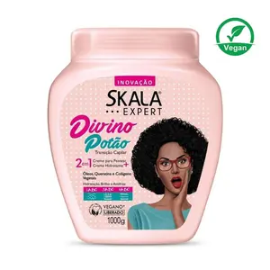 2 in 1 Skala Divino Potao Curly or Super Curly Conditioning Treatment Cream. Great for hydration glow and Antifrizz 100% Vegan Haircare Conditioner