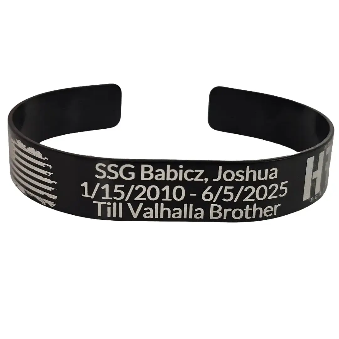 Personalized Military Memorial Bracelet | Fallen Soldier & Veteran Remembrance Cuff