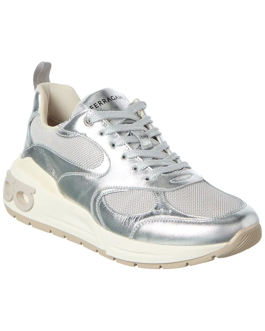 Ferragamo Leather & Mesh Sneaker