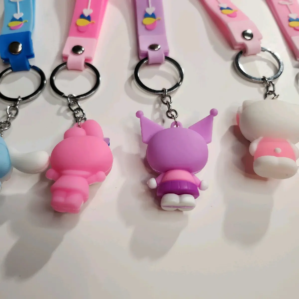 Cute Silicone Keychains for Phone and Accessories, $4 each