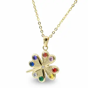 Colorful Trebol Necklace - Perfect for Everyday Use