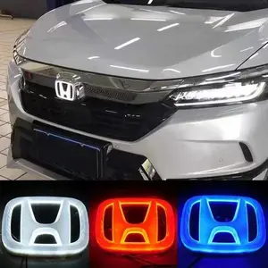 Car Front Grille LED Rear Trunk Emblem Light Badge Sticker for Honda Accord Odyssey CRV Jazz Civic CITY Crosstour Inspire Pilot