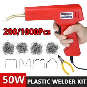 Plastic Welder Auto Hot Staples Plastic Welding Machine Kit 200/1000Pcs 4-Style Nails For Plastic Staple PVC Repairing Machine Car Bumper Repair Tools