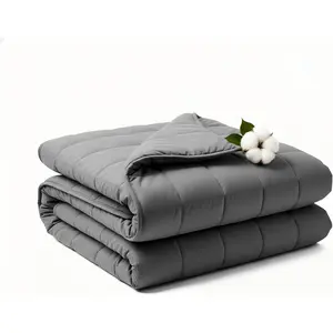 Weighted Blanket 15lbs 60"x80" for Adults, Cooling Weighted Blanket for Sleeping, Machine Washable Soft Breathable All-Season Comfort with Premium Glass Beads