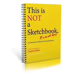This Is Not a Sketchbook Coil Drawing Book Coloring Book, Creative Art Supplies, Perfect for Artists and Designers