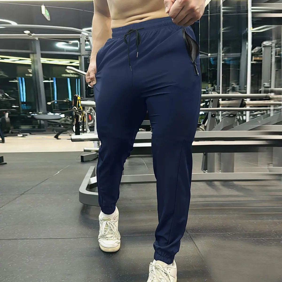 Men's Ice Silk Joggers - Breathable Mid-Elastic Fabric, Elastic Waistband Design, Straight-Leg with Pockets - Solid Color Outdoor Casual Sports Pants, Machine Washable, Comfort Fit, Versatile Style, Durable Material, Perfect for Gym Enthusiasts, Athletic Men's Ice Silk Joggers - Breathable Mid-Elastic Fabric, Elastic Waistband Design, Straight-Leg with Pockets - Solid Color Outdoor Casual Sports Pants, Machine Washable, Comfort Fit, Versatile Style, Durable Material, Perfect for Gym Enthusiasts, Athletic