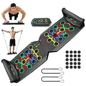 Home Push-up Board (5-in-1) - Portable Strength Training System, Chest/Abdominal Muscle Equipment for Men & Women (All Body Types, Fitness Enthusiast Gifts)