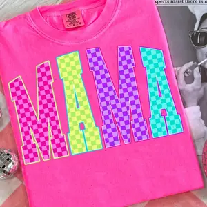 Comfort Colors Neon Summer Smiley Face Checkerboard Shirt, Playful Sunshine Beach Life Tee, Aesthetic Neon Trendy Summer Top, Trendy Distressed Beach Graphic Shirt, Premium Garment Dyed Sunshine State Apparel, Boutique Retro Surf Style Tee