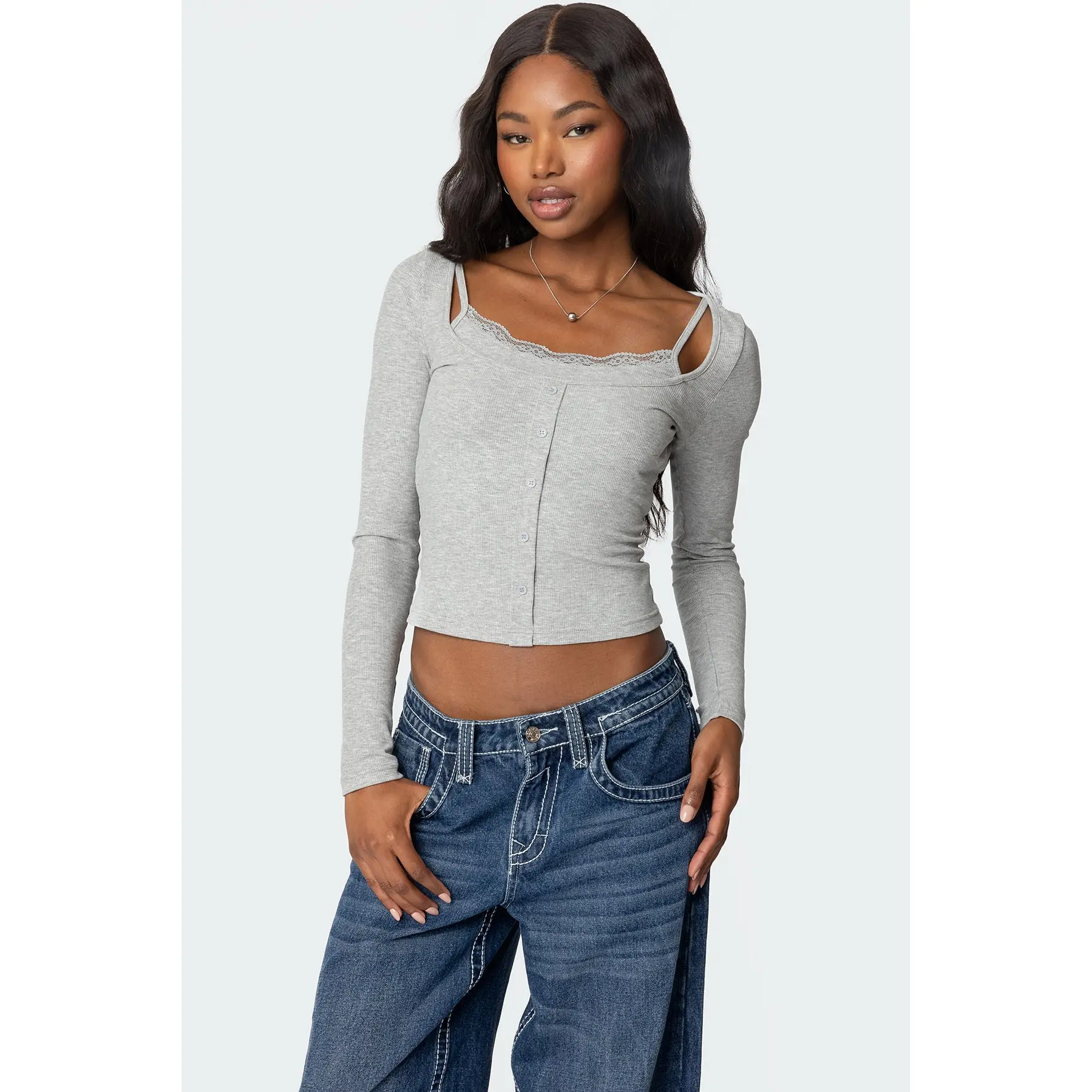 Josi Layered Ribbed Top