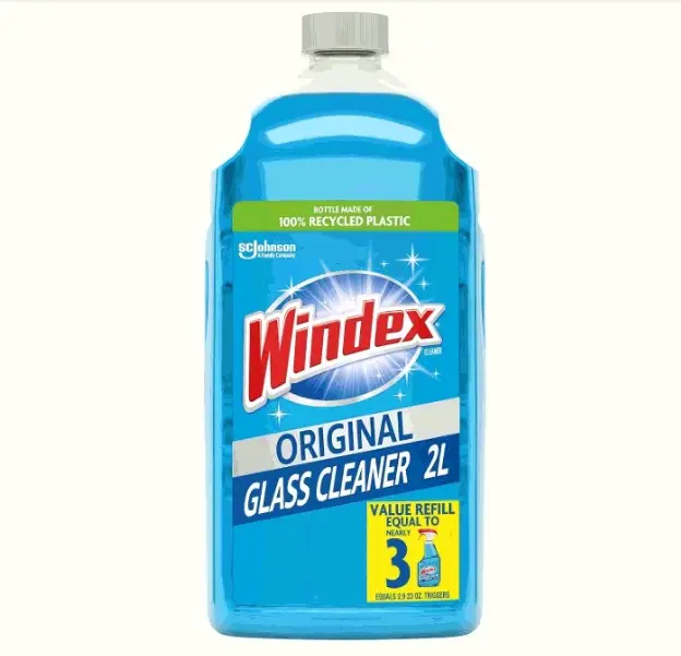 2L Refill Glass and Window Cleaner Bottle Surface Cleaning Spray Recycled Plastic